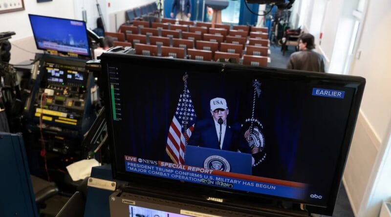 In the United States, media threatened with losing their license if they broadcast information deemed “distorted” on the war in the Middle East