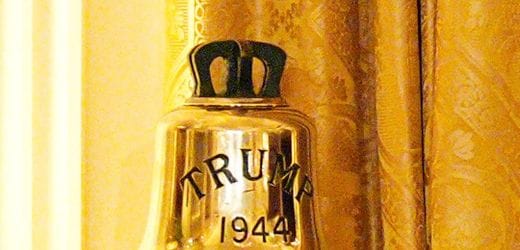 King Charles III for Donald Trump: Golden bell with a pointed message