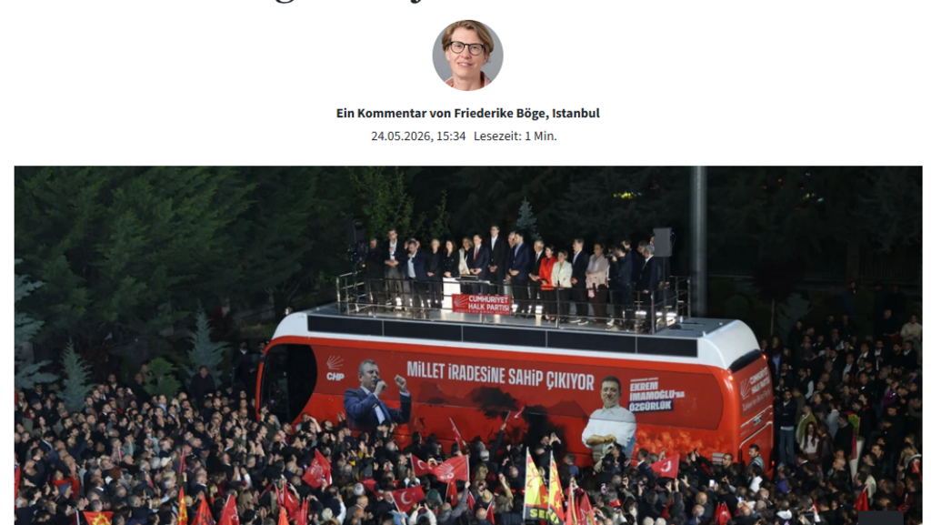 LATEST: Türkiye: “Erdogan continues his authoritarian drift” – In the press 2 10 FRANFFURTER ALLGEMEINE