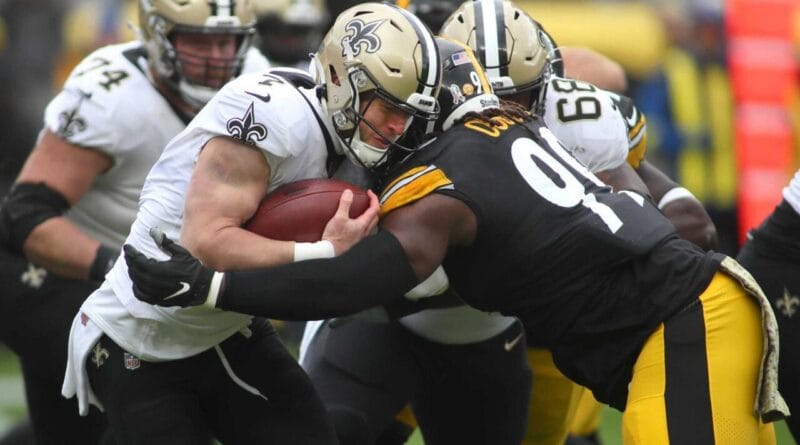 Touchdown Paris: Saints vs Steelers, the NFL poster at the Stade de France in October