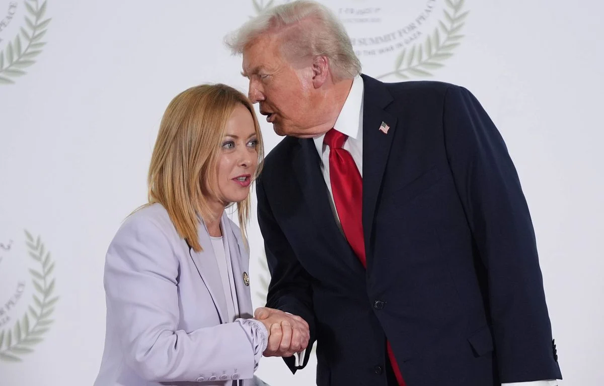 1200x768 dossier le president donald trump accueille la premiere ministre italienne giorgia meloni l