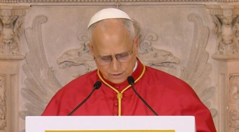 In Madrid, Leo XIV rejects "the culture of confrontation" and "polarizing narratives" and appeals to dialogue with Islam