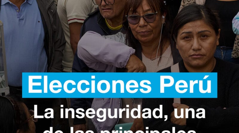 Insecurity, one of the main concerns of Peruvians facing the runoff