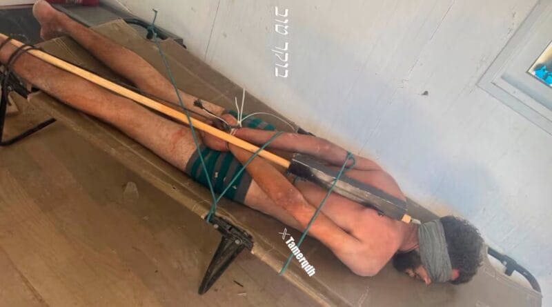 Naked, tied and blindfolded: the image of a Gazan detained by Israel puts the spotlight on the treatment of Palestinian prisoners | International