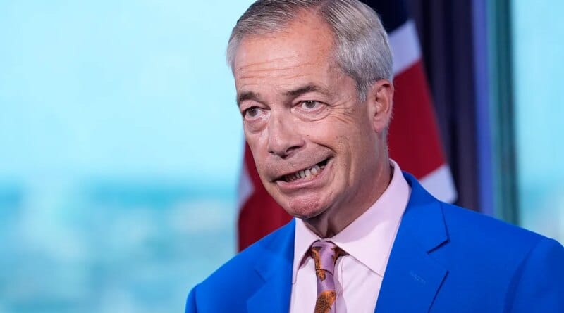 Man who threatened to shoot Farage arrested, according to the 'Telegraph'