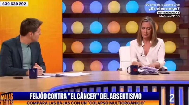 Marta G. Montero leaves the set crying when Cintora prevented her from speaking to Feijóo in the middle of the hunt